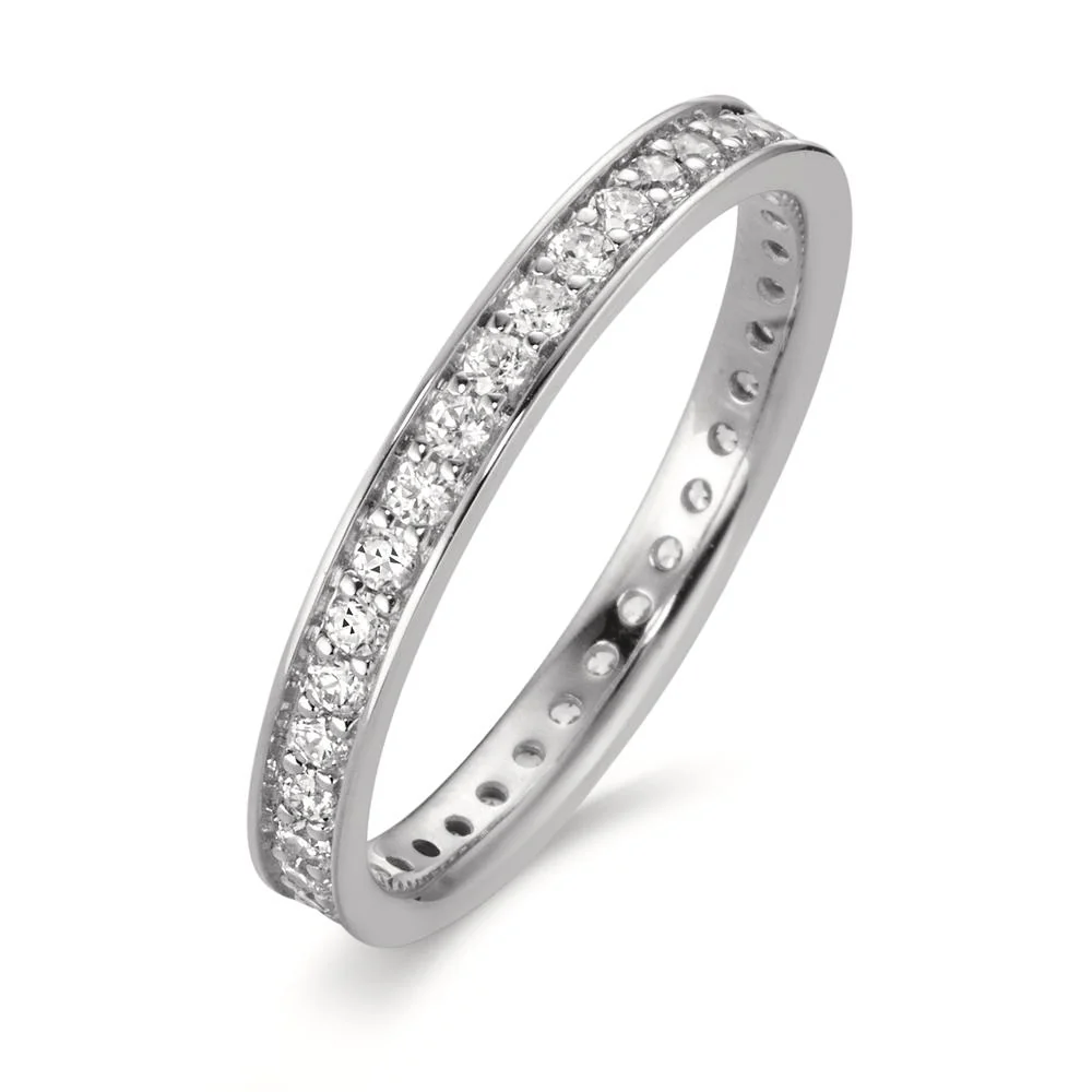 Anelli di memoria Oro bianco 375/9K Zirconia