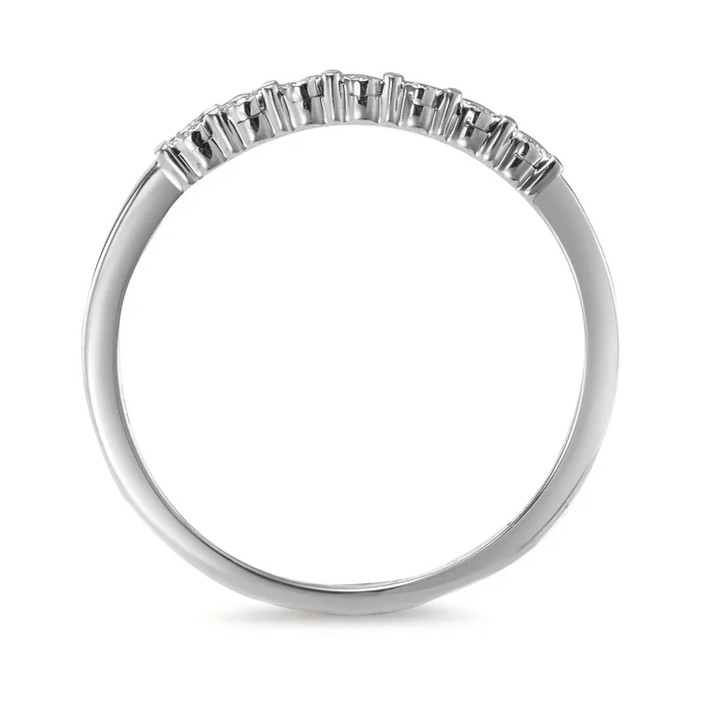 Anelli di memoria Oro bianco 585/14 kt Diamante 0.03 ct, 7 pietra, w-si - Image 2
