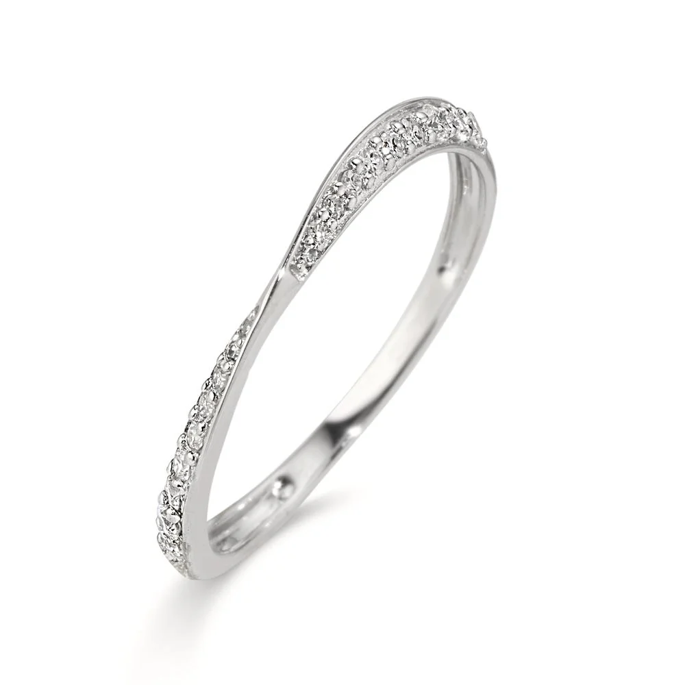 Anelli di memoria Oro bianco 750/18 carati Diamante 0.17 ct, w-si