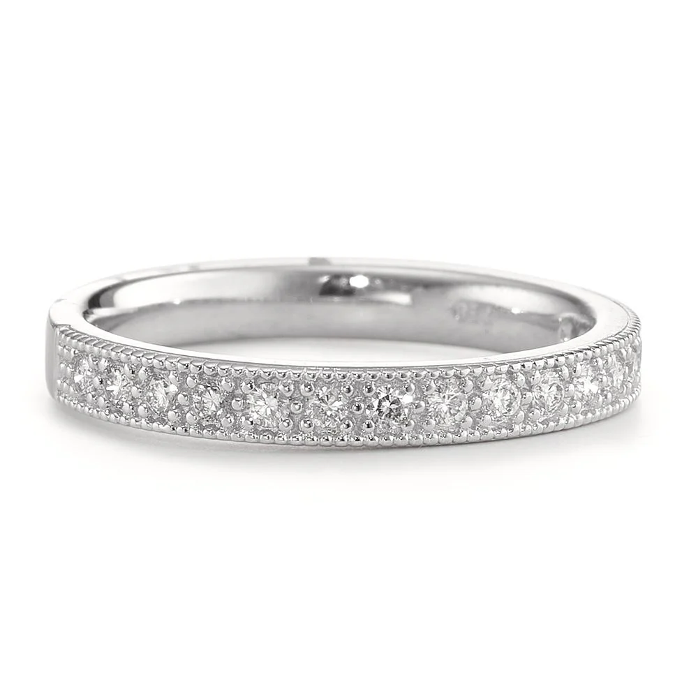 Anelli di memoria Oro bianco 750/18 carati Diamante 0.20 ct, 16 pietra, [Brillant], w-si - Image 2