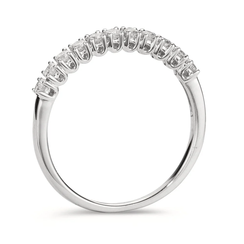 Anelli di memoria Oro bianco 750/18 carati Diamante 0.24 ct, 11 pietra, w-si - Image 2