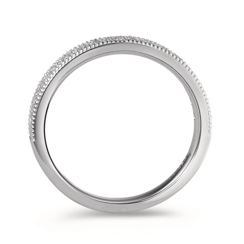 Anelli di memoria Oro bianco 750/18 carati Diamante 0.25 ct, 15 pietra, [Brillant], w-si - Image 3