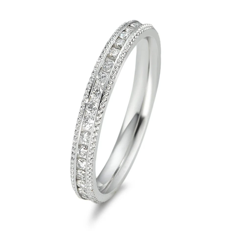 Anelli di memoria Oro bianco 750/18 carati Diamante 0.532 ct, 38 pietra, w-si