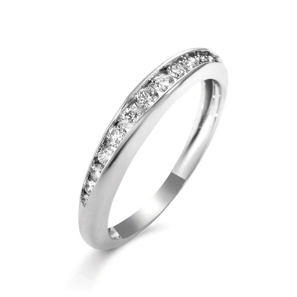 Anelli di memoria Oro bianco 750/18 carati Diamante bianco, 0.23 ct, 13 pietra, w-si
