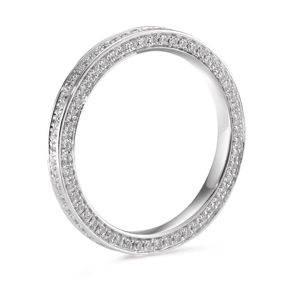 Anelli di memoria Oro bianco 750/18 carati Diamante bianco, 0.50 ct, 155 pietra, w-si - Image 2