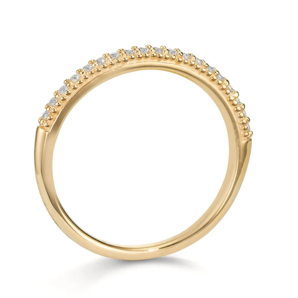 Anelli di memoria Oro giallo 375/9K Zirconia - Image 3