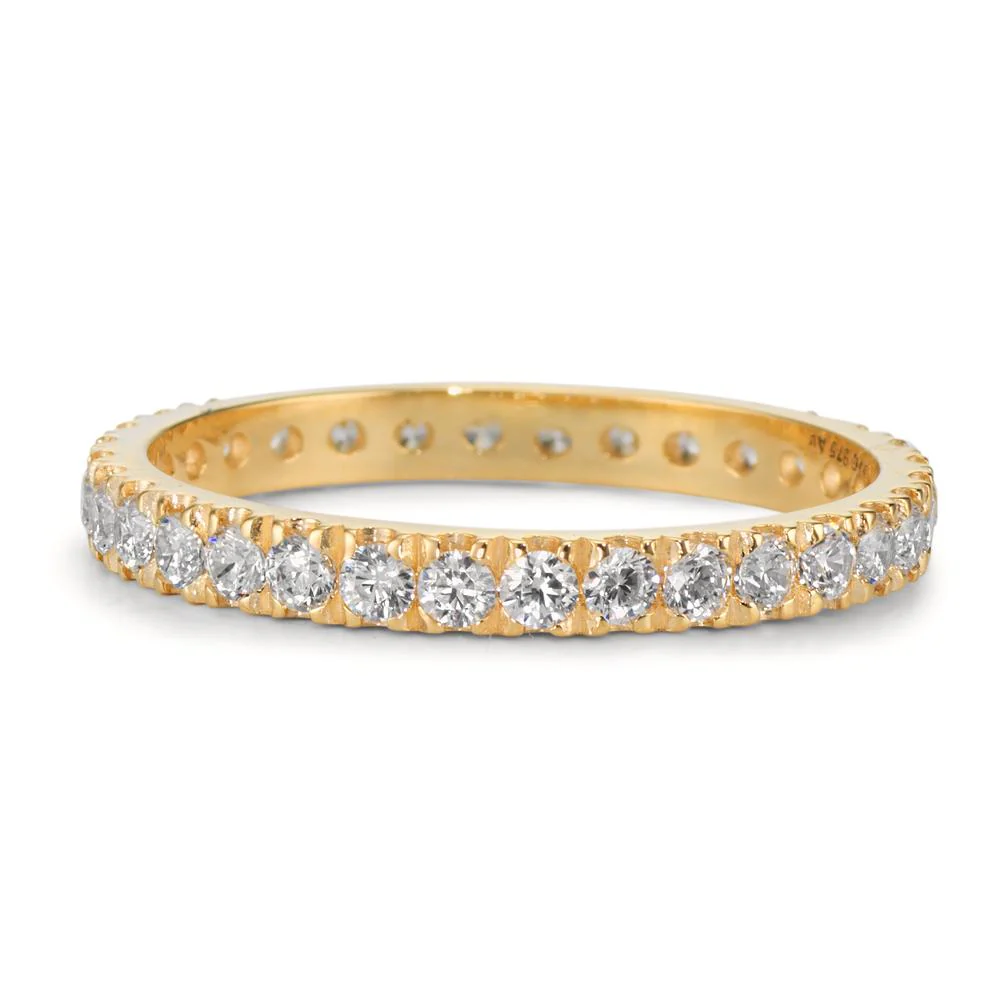 Anelli di memoria Oro giallo 375/9K Zirconia - Image 2
