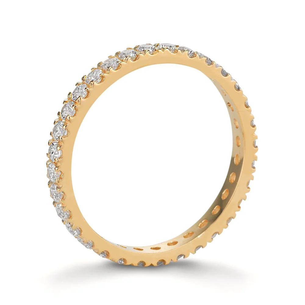 Anelli di memoria Oro giallo 375/9K Zirconia - Image 3