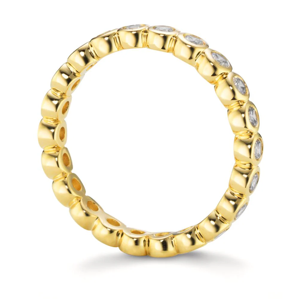Anelli di memoria Oro giallo 375/9K Zirconia - Image 2
