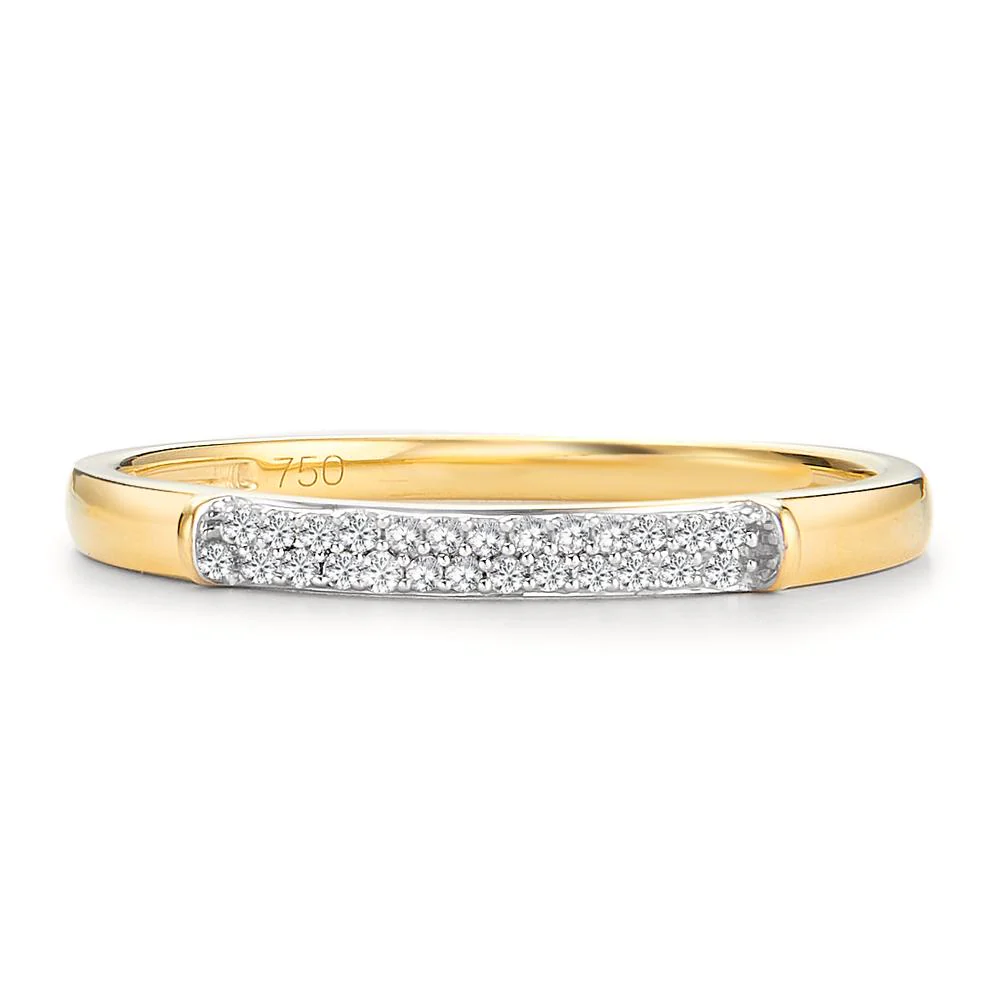 Anelli di memoria Oro giallo 750/18 carati Diamante 0.04 ct, 25 pietra, w-si - Image 2