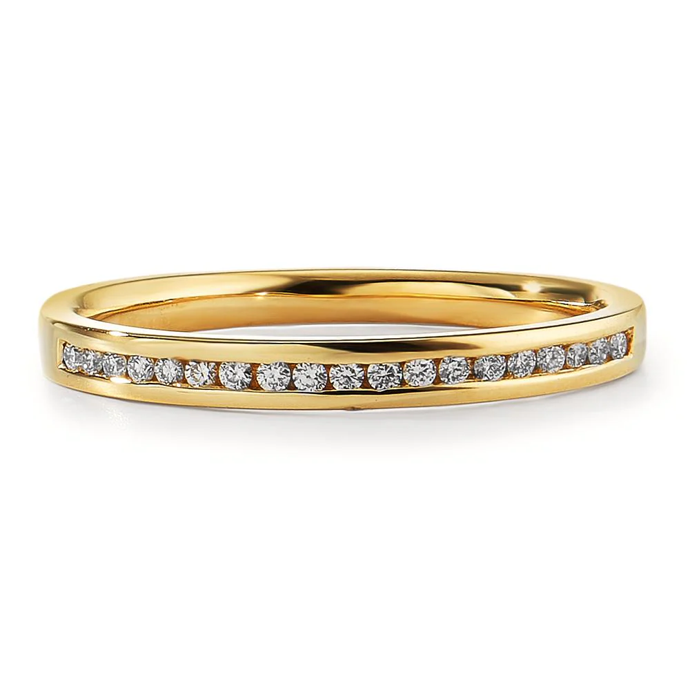 Anelli di memoria Oro giallo 750/18 carati Diamante 0.09 ct, 19 pietra, w-si - Image 2