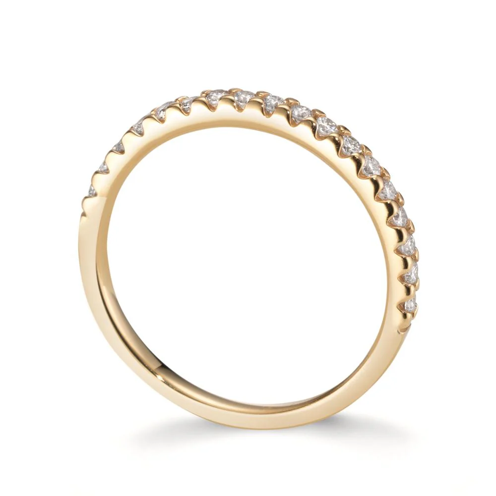 Anelli di memoria Oro giallo 750/18 carati Laboratorio di diamanti coltivato 0.25 ct, 18 pietra, tw-vsi - Image 3