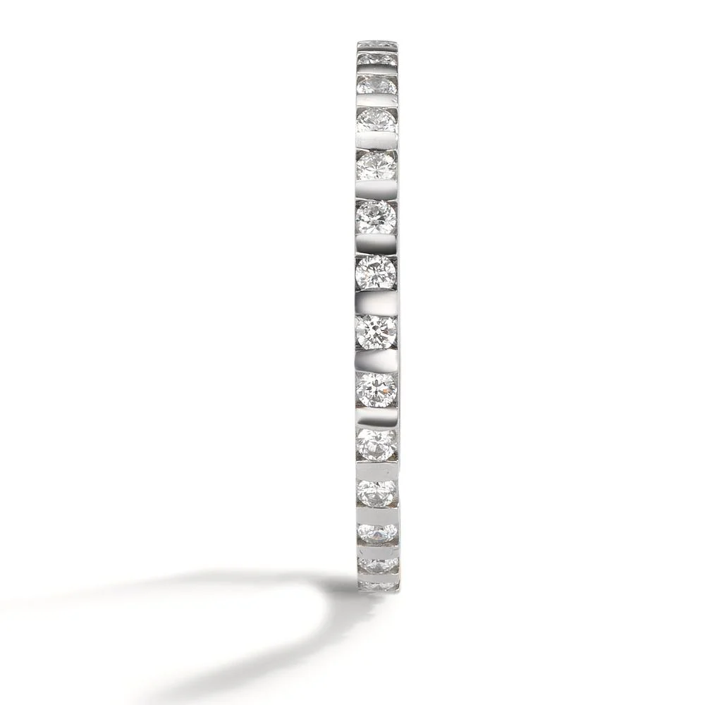 Anelli di memoria Platino 950 Diamante 0.30 ct, 30 pietra, w-si - Image 4