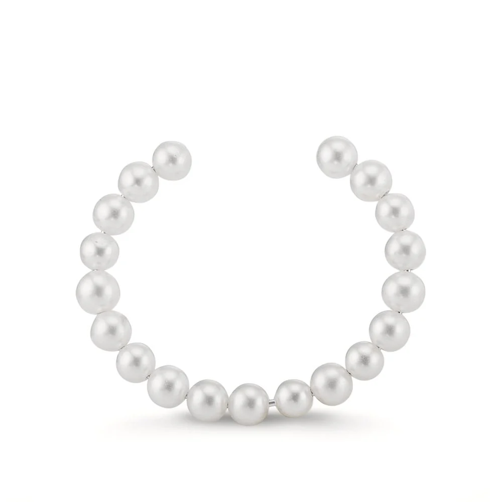 Anelli impilabili Acciaio inossidabile Perla coltivata d'acqua dolce 3-4 mm - Image 3