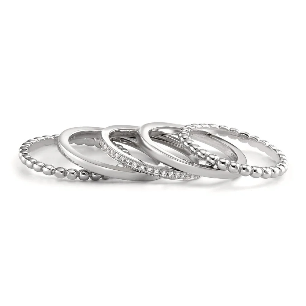 Anelli impilabili Argento rodiato Ø4.5 mm - Image 4