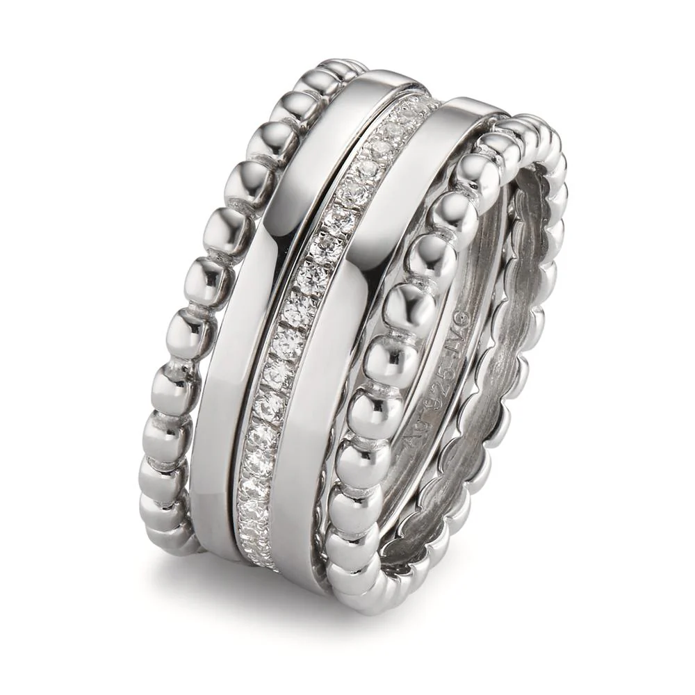 Anelli impilabili Argento rodiato Ø4.5 mm - Image 5