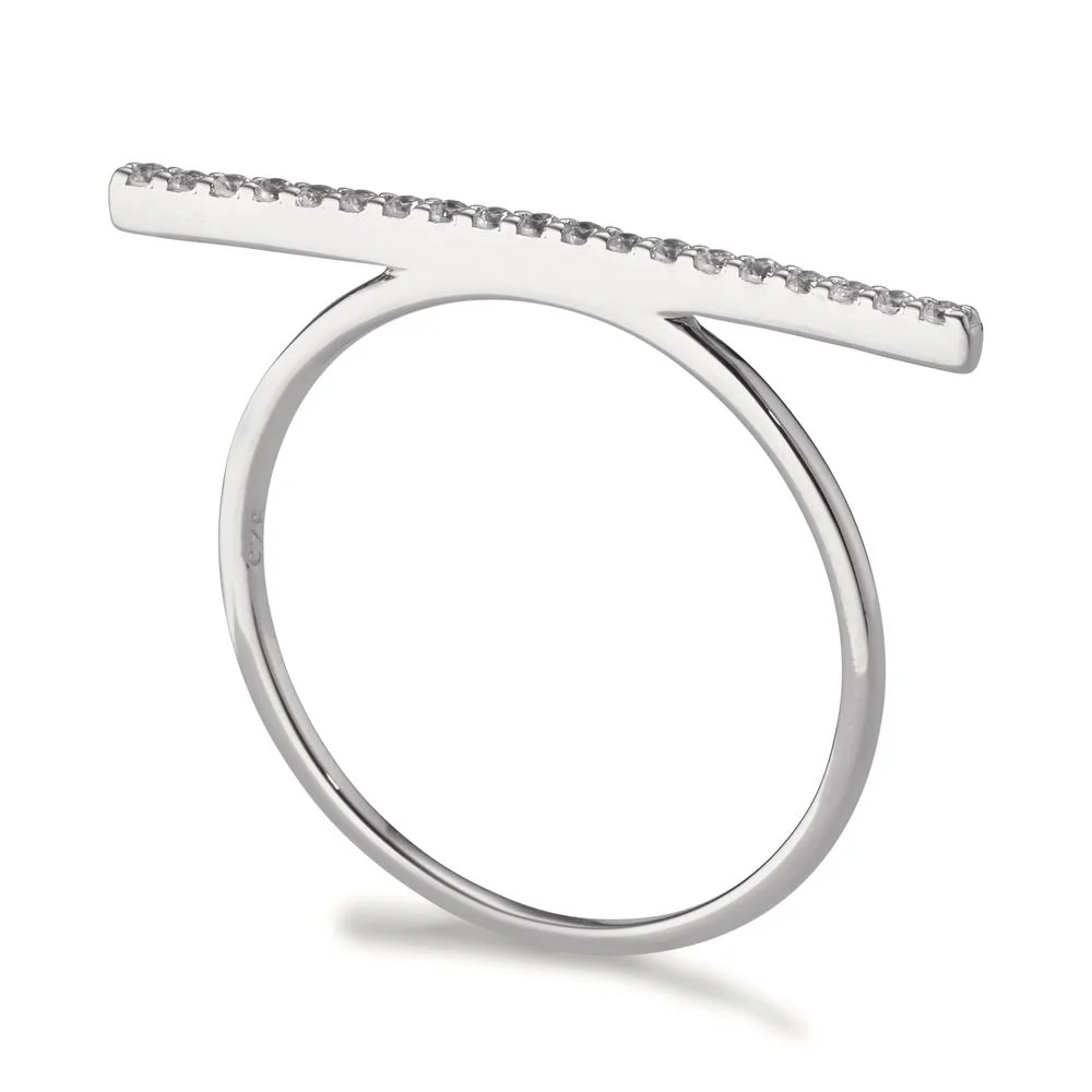 Anelli impilabili Argento Zirconia 19 pietra rodiato - Image 2