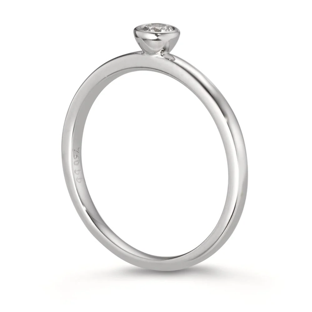 Anelli impilabili Oro bianco 750/18 carati Diamante 0.10 ct, w-si - Image 2