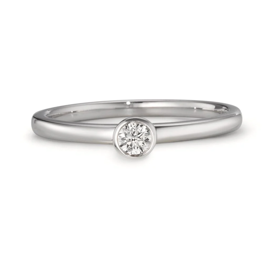 Anelli impilabili Oro bianco 750/18 carati Diamante 0.10 ct, w-si - Image 3