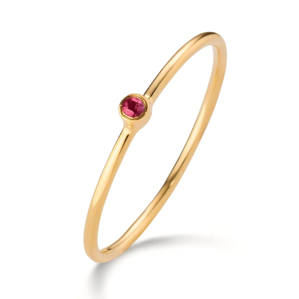 Anelli impilabili Oro giallo 585/14 kt Rubino 0.014 ct