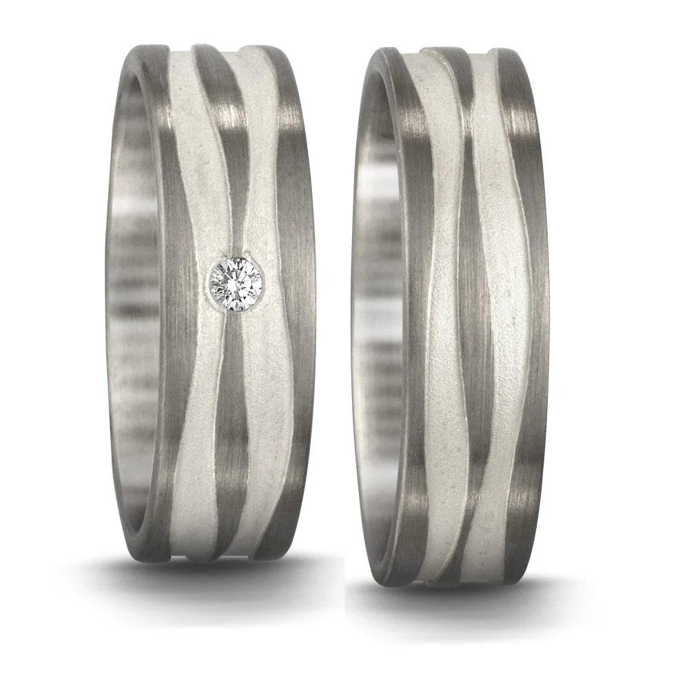 Anello 950 Palladio, Argento - Image 2