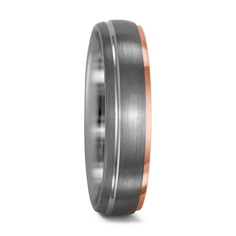 Anello 950 Palladio, Oro rosso 750/18 carati