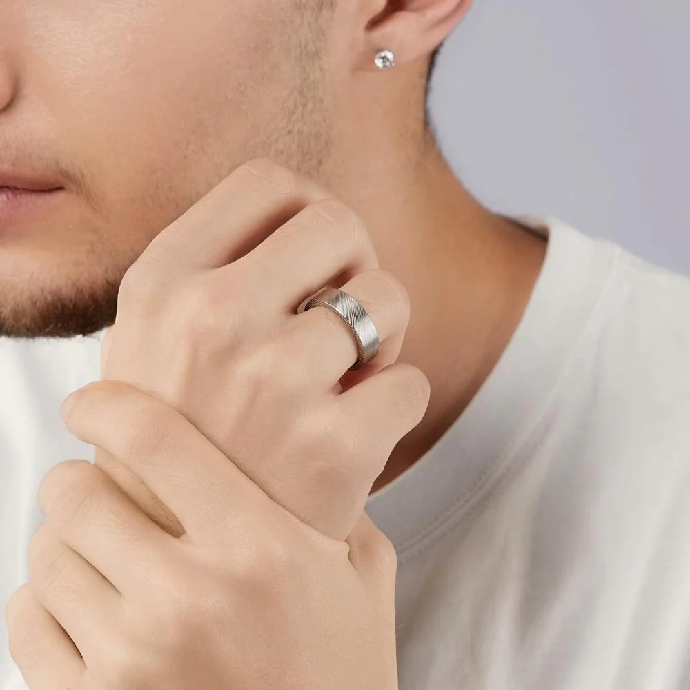 Anello Acciaio di Damasco - Image 3