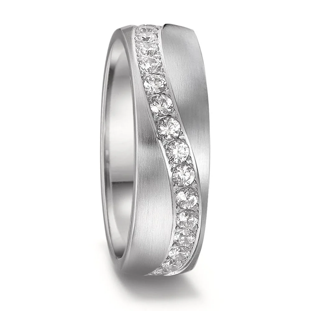 Anello Acciaio inossidabile Zirconia