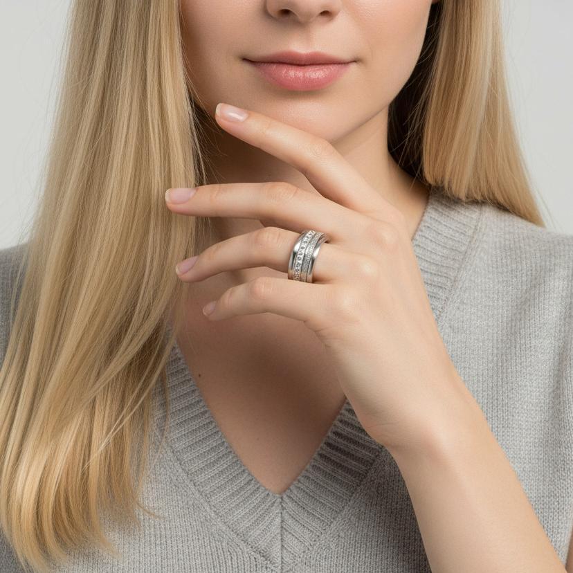 Anello Acciaio inossidabile Zirconia - Image 4