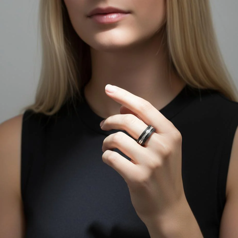 Anello Acciaio inossidabile Zirconia - Image 3