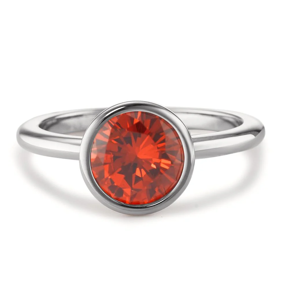 Anello Acciaio inossidabile Zirconia rosso Ø9.5 mm - Image 3
