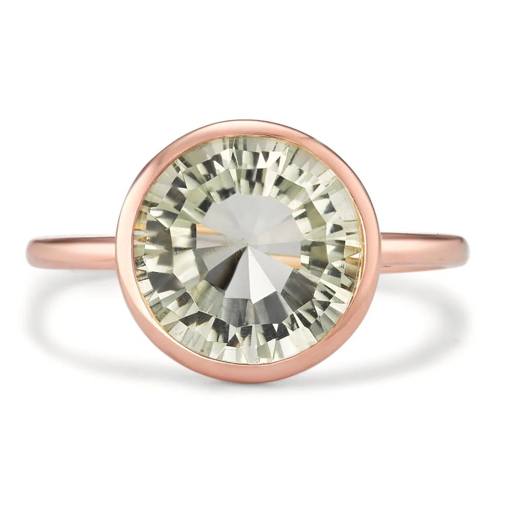 Anello Argento Ametista verde rosa dorato Ø11.5 mm - Image 3