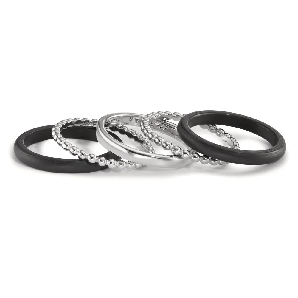 Anello Argento, Carbonio - Image 2