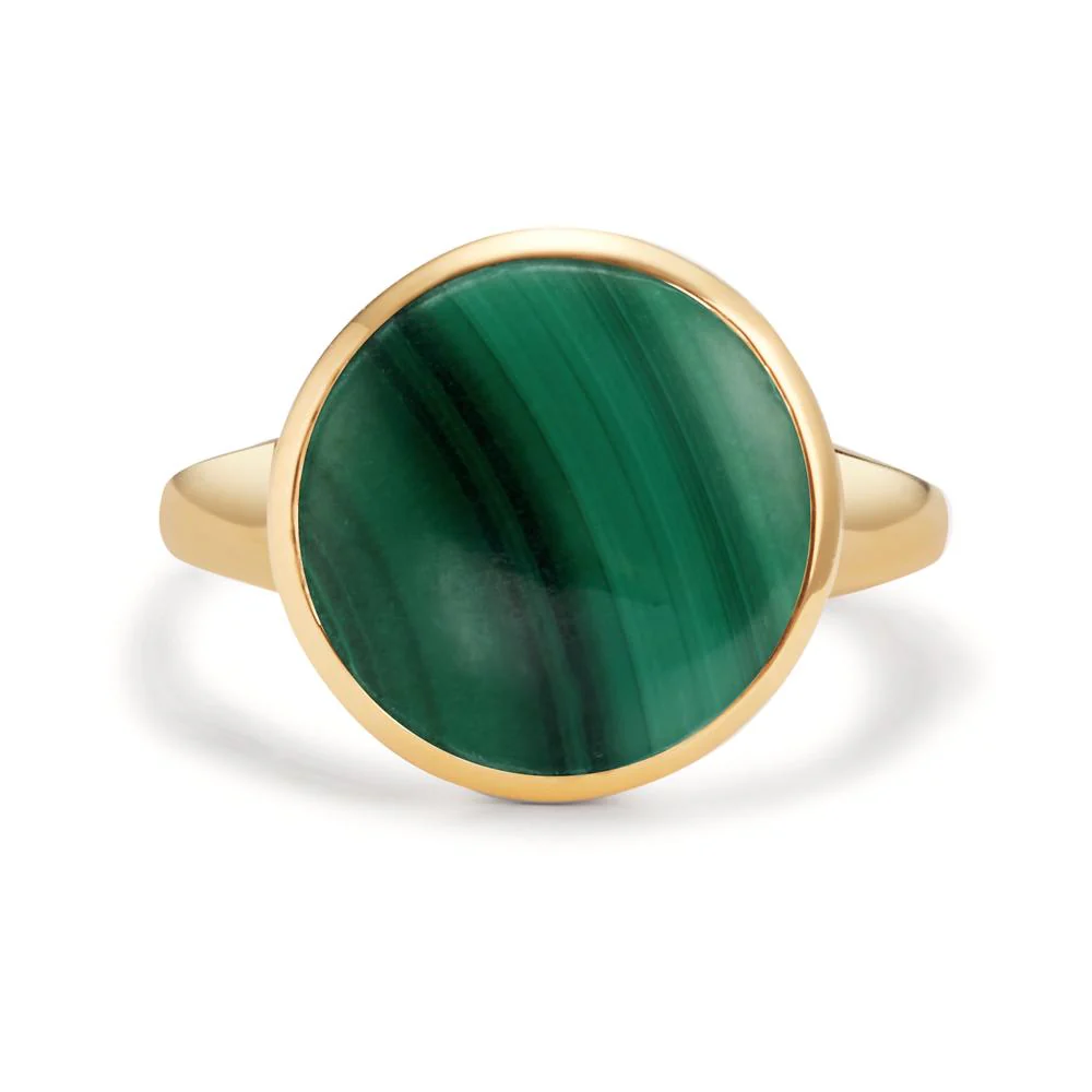 Anello Argento Malachite giallo dorato - Image 2
