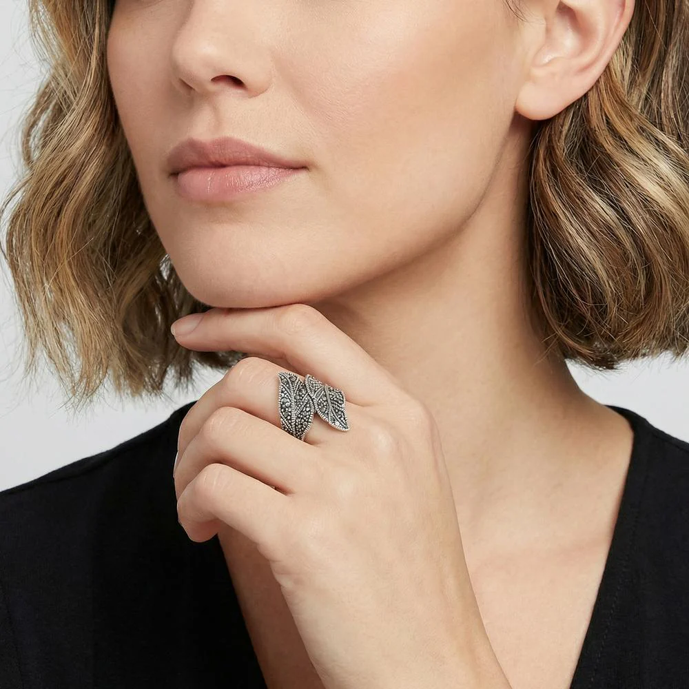 Anello Argento Marcasite - Image 3