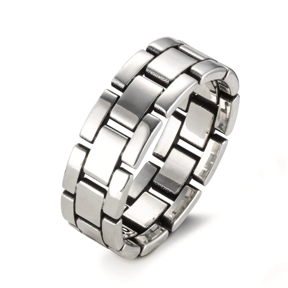 Anello Argento patinato