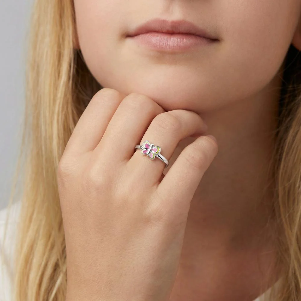 Anello Argento rodiato Farfalla - Image 2