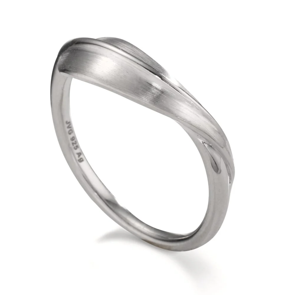 Anello Argento rodiato Foglio - Image 3