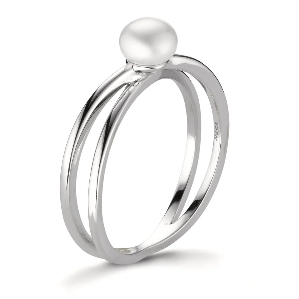 Anello Argento rodiato Perla coltivata d'acqua dolce, 5.5 mm - Image 3