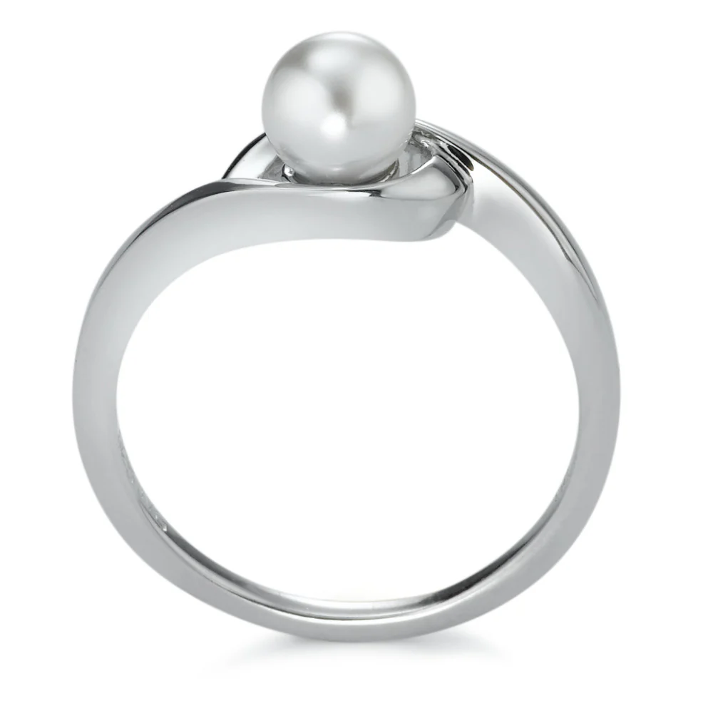 Anello Argento rodiato [shining Pearls], 6 mm - Image 2