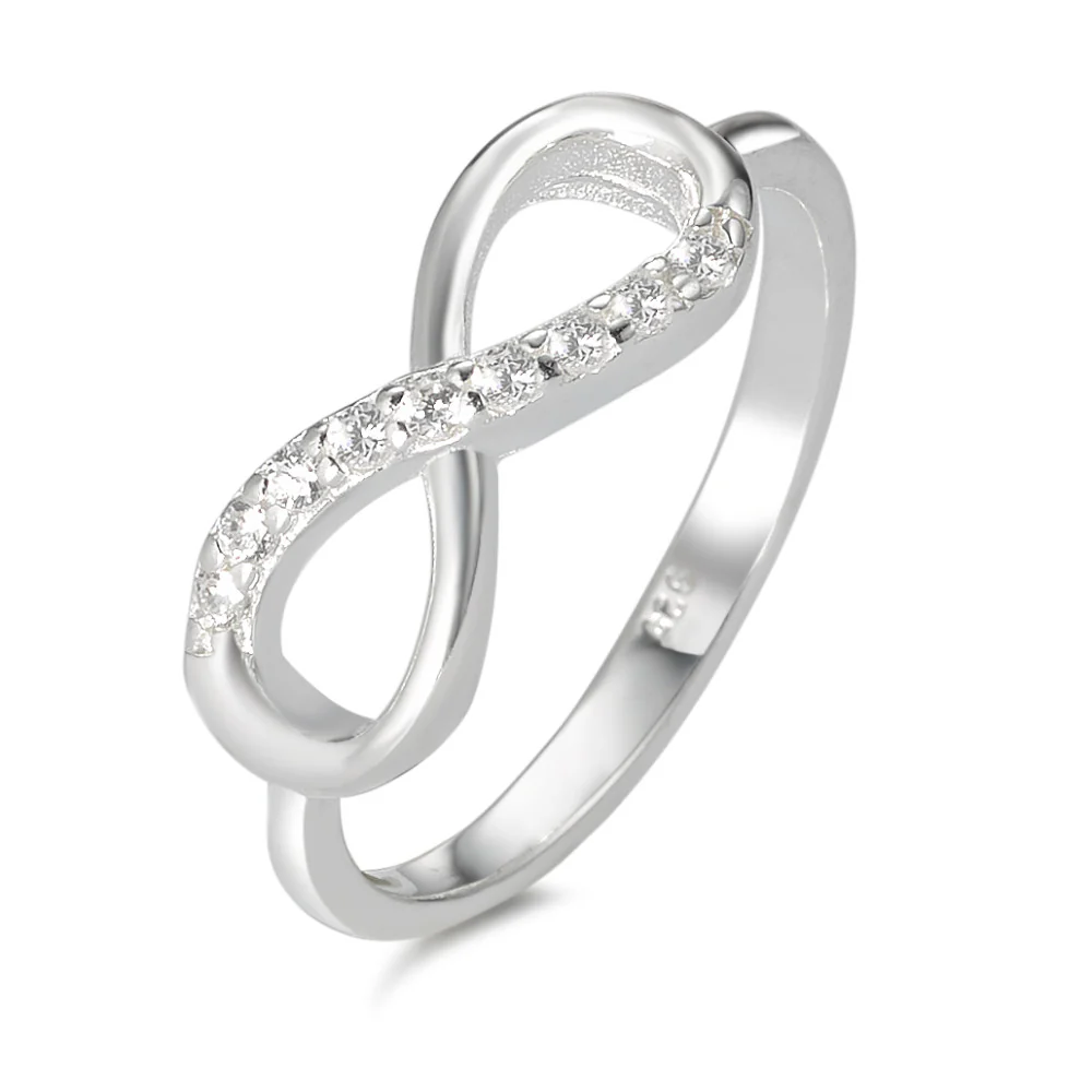 Anello Argento Zirconia Infinito