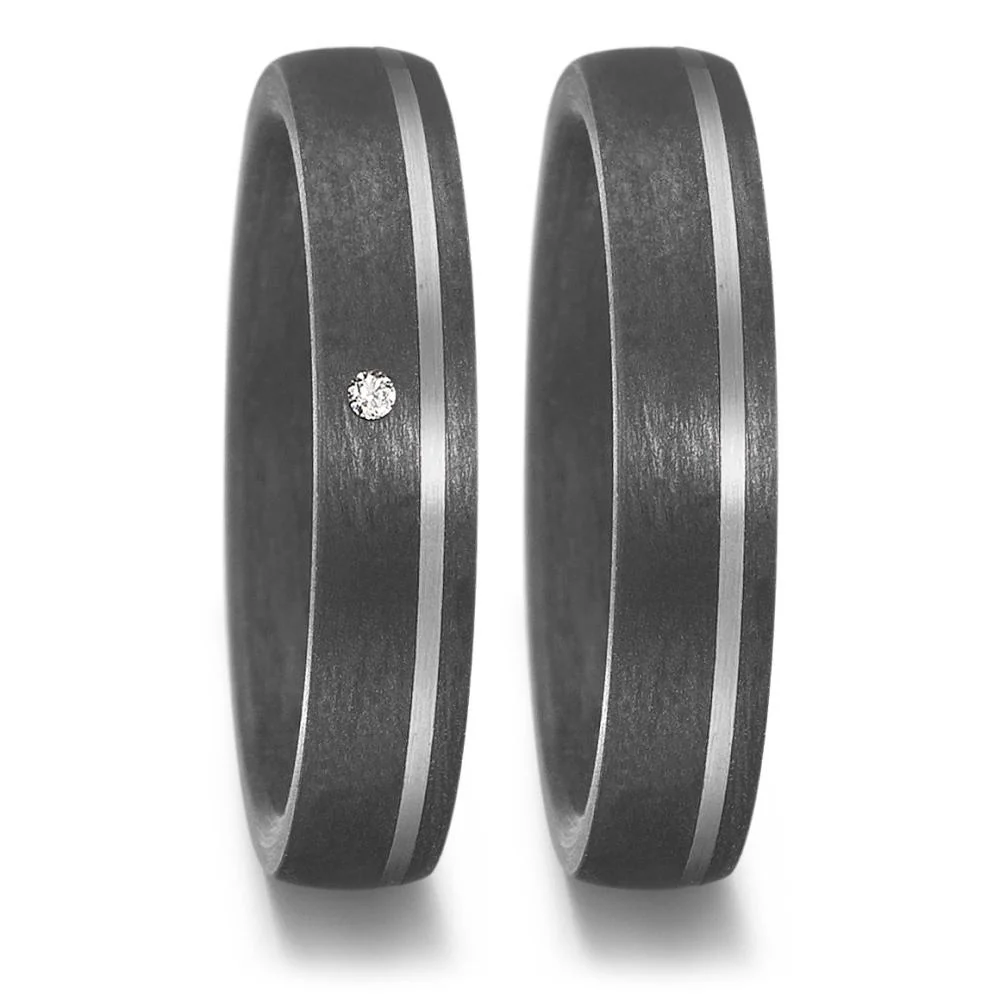 Anello del partner 500 Palladio, Carbonio - Image 2