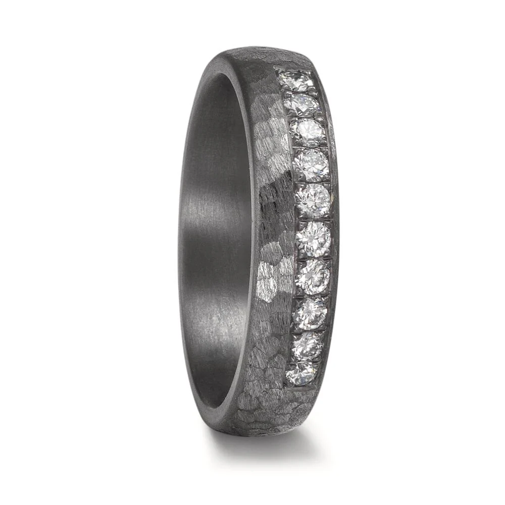 Anello del partner 999 Tantalio Laboratorio di diamanti coltivato 0.25 ct, 10 pietra, tw-vsi