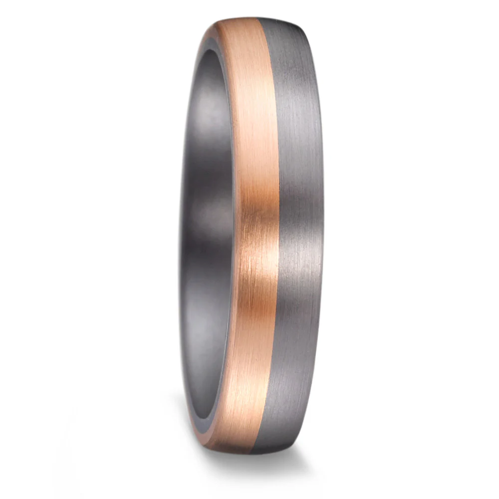 Anello del partner 999 Tantalio, Oro rosa 585/14 kt