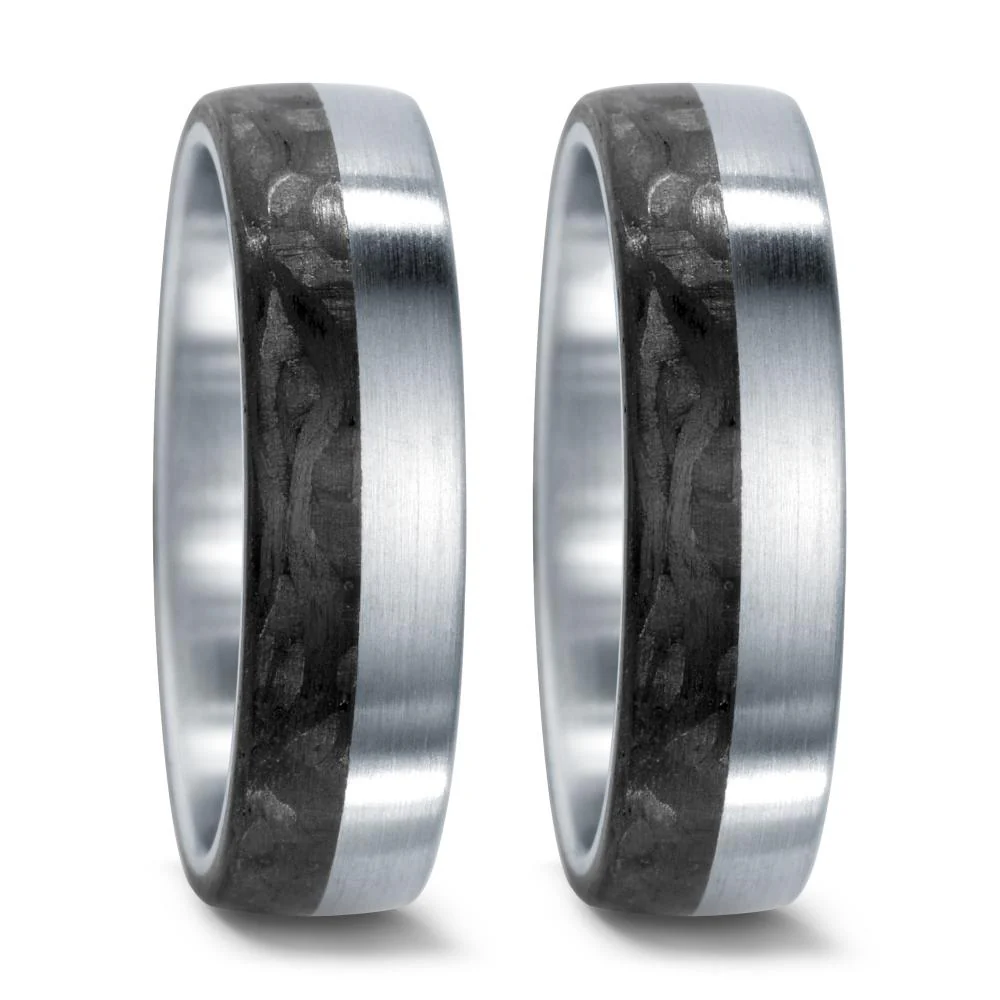 Anello del partner Acciaio inossidabile, Carbonio - Image 2
