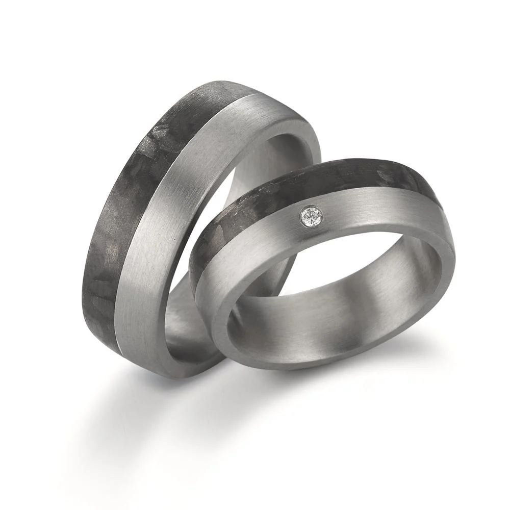 Anello del partner Acciaio inossidabile, Carbonio - Image 4