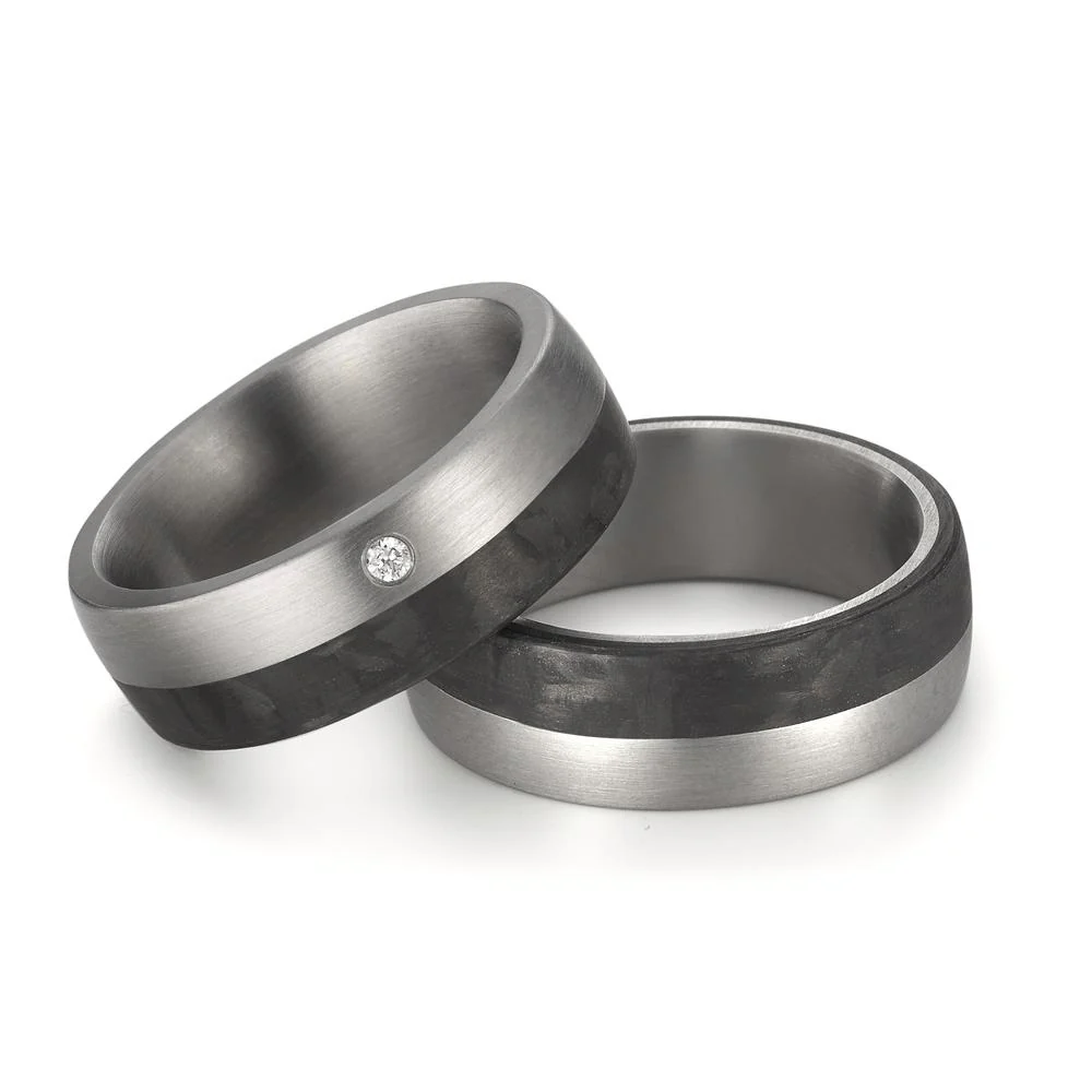 Anello del partner Acciaio inossidabile, Carbonio - Image 5