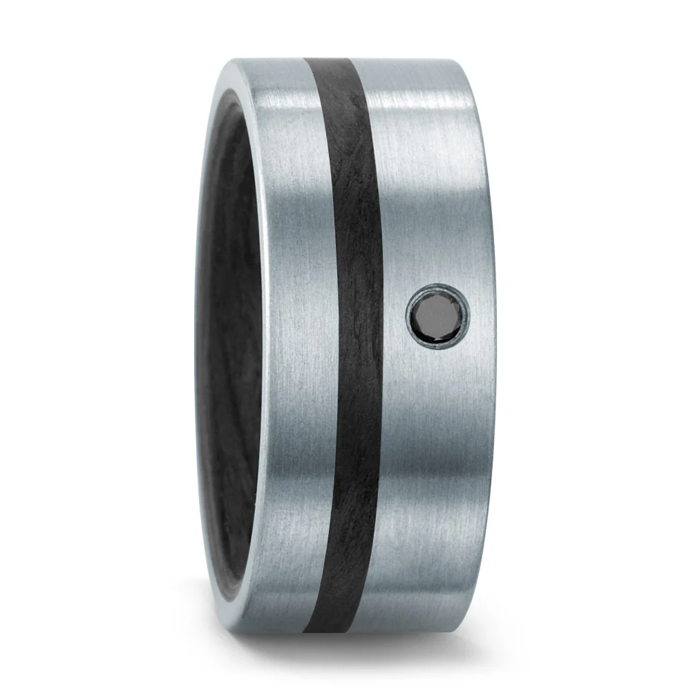 Anello del partner Acciaio inossidabile, Carbonio
