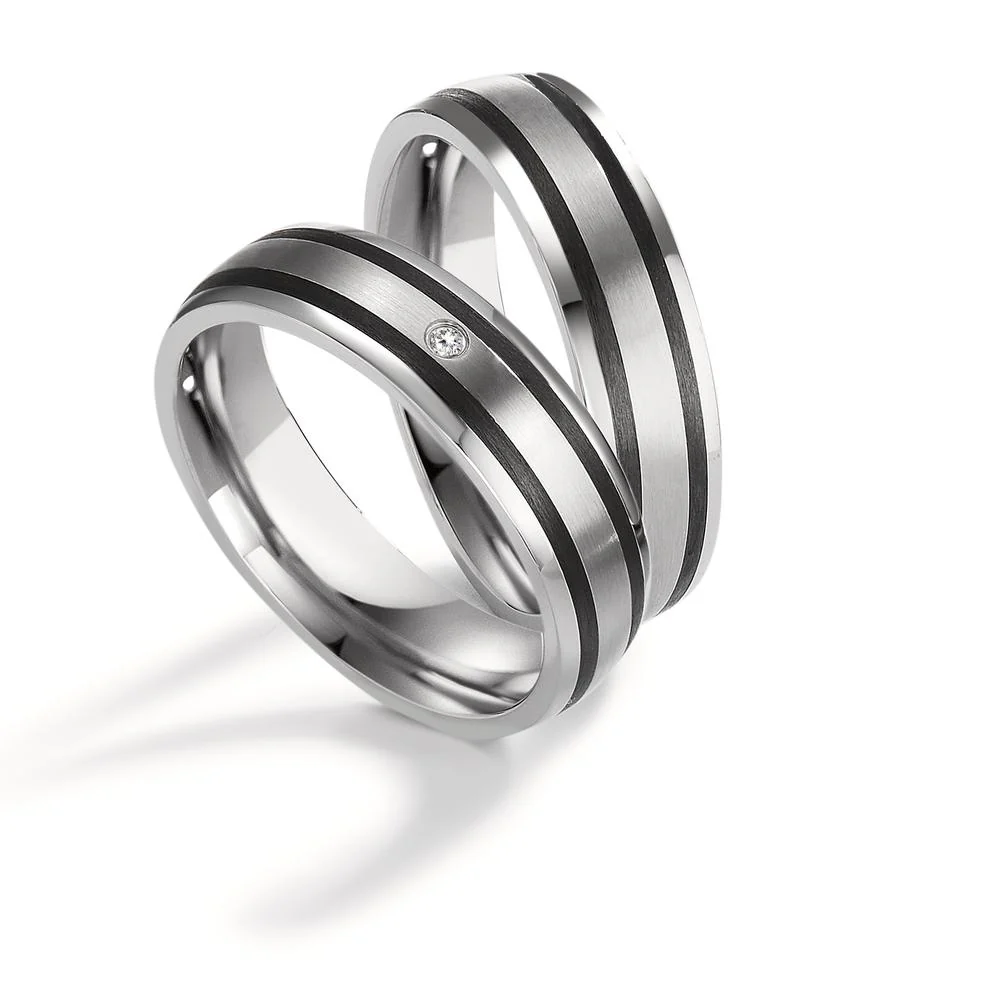 Anello del partner Acciaio inossidabile, Carbonio - Image 3