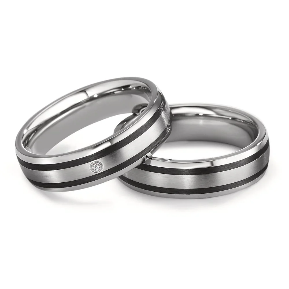 Anello del partner Acciaio inossidabile, Carbonio - Image 4